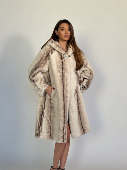 Палто с косъм Carolina