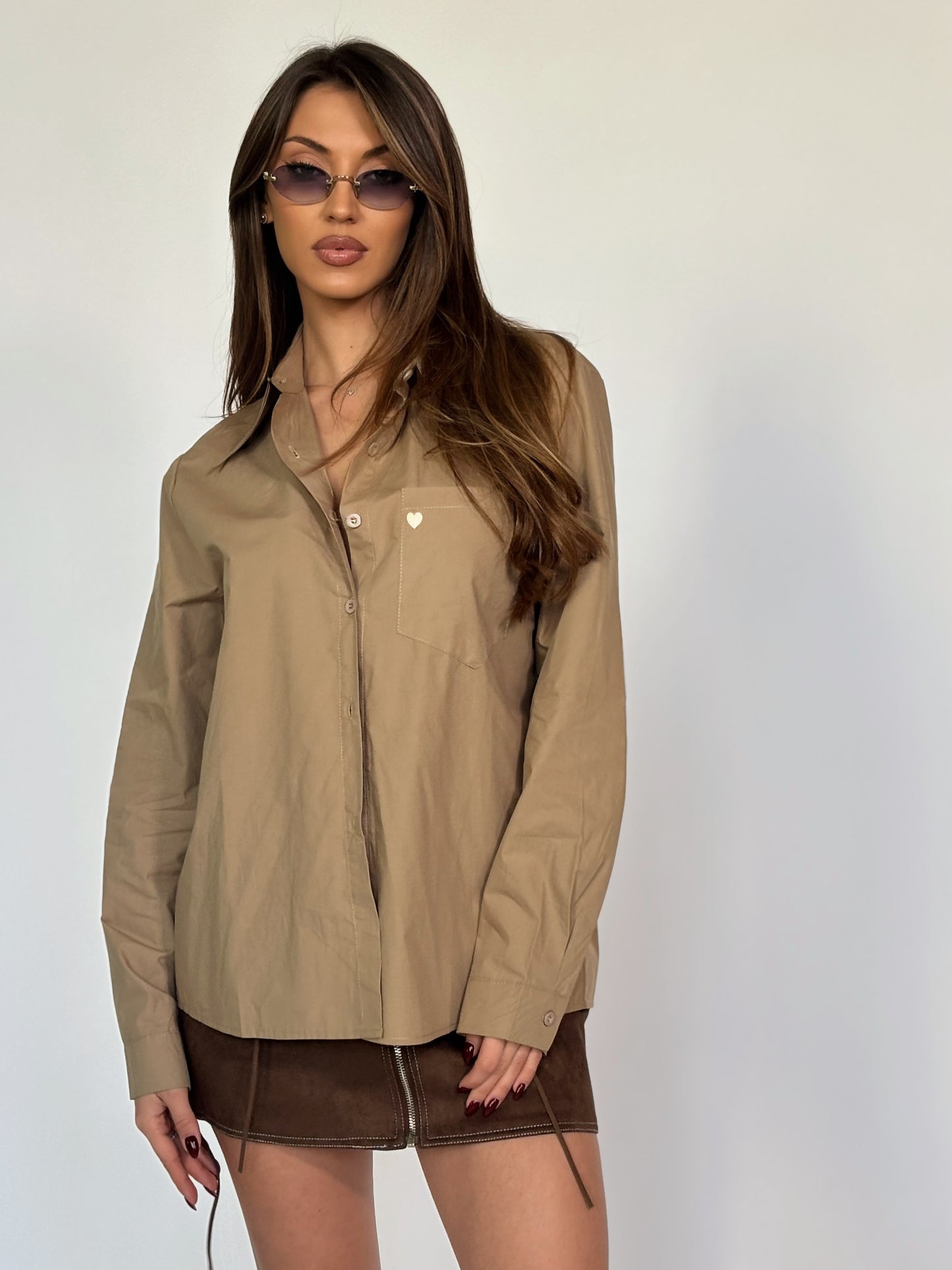 Оувърсайз риза Heart със сърце