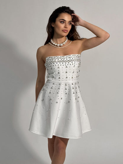 Rochie bandaj cu pietre Glamorous