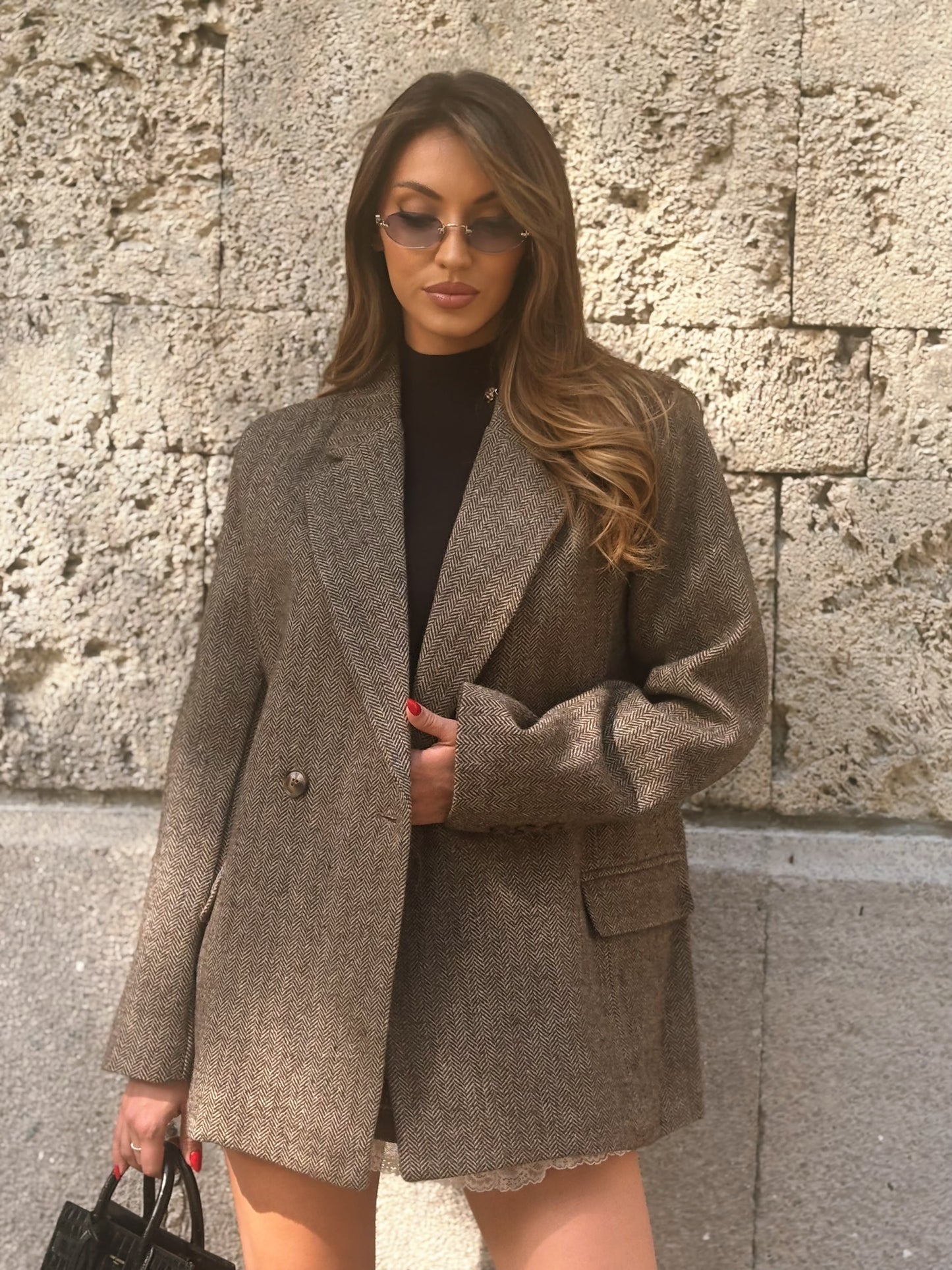 Оувърсайз блейзър Petit с вълна