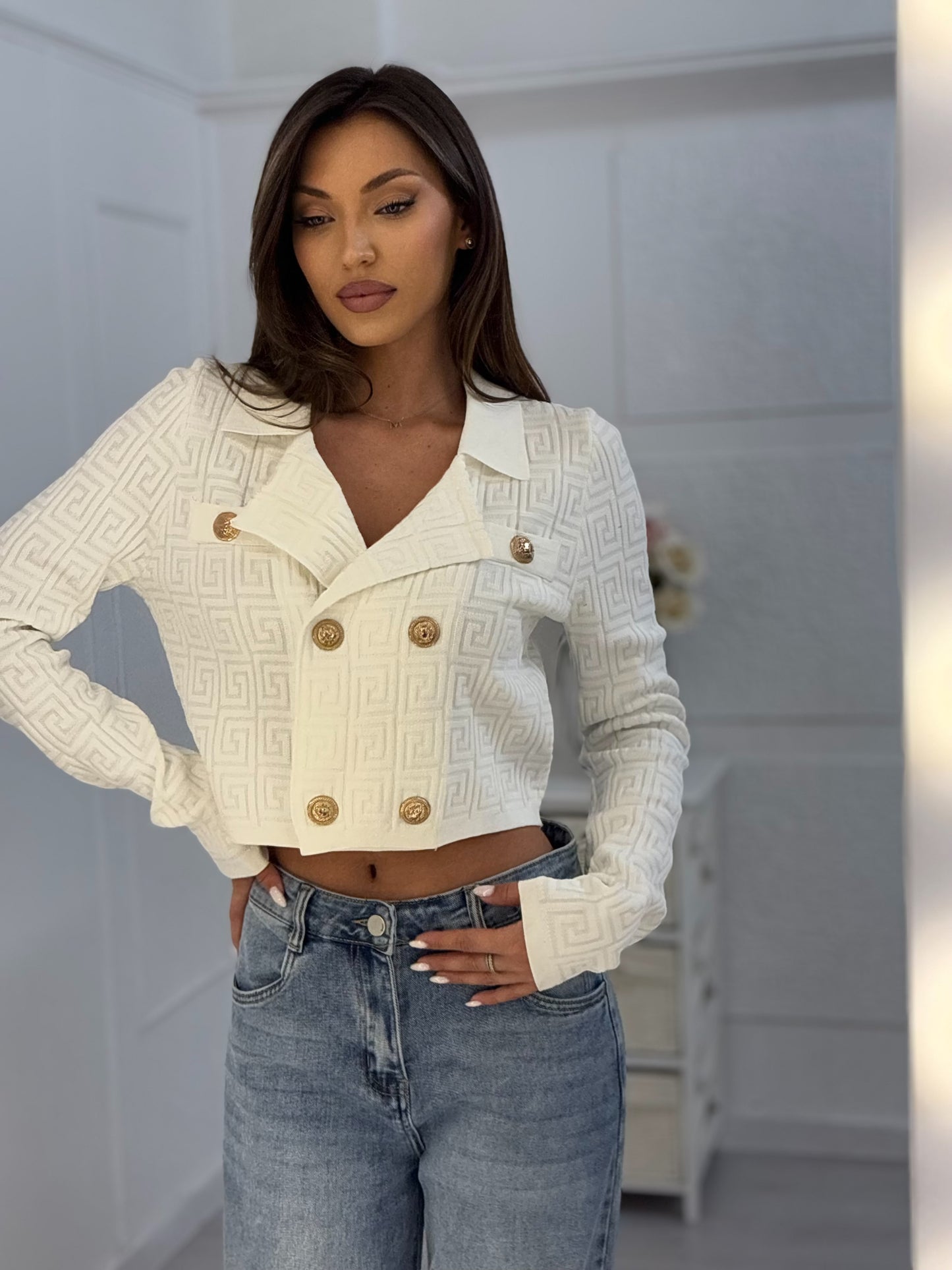 Fency cardigan with ornaments