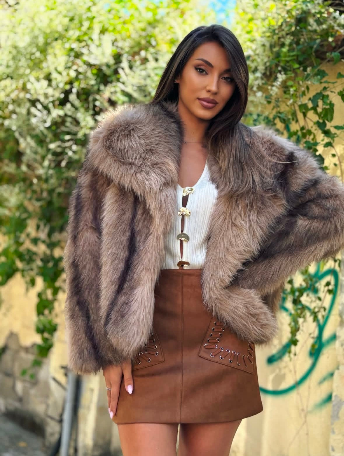 Палто от косъм Lucio