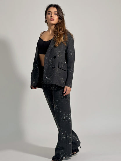 Костюм Viola с камъни и вълна