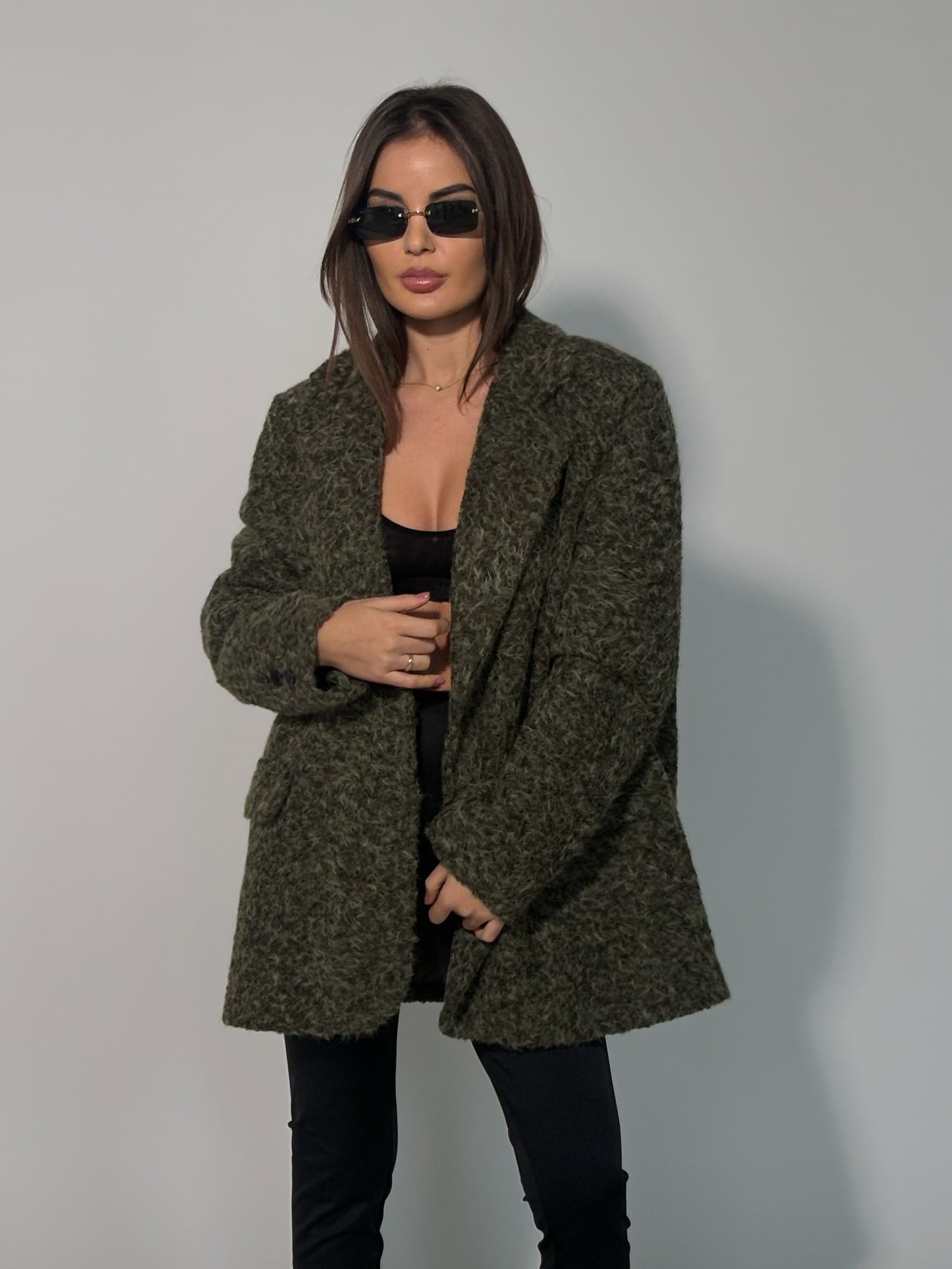 Блейзър Cocona от плътна материя