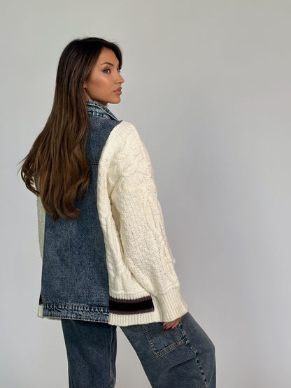 Жилетка с дънкови елементи Verina