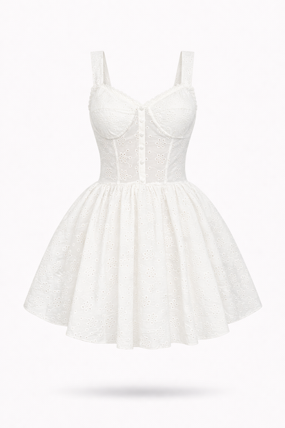 Klaritina lace dress with hard cups