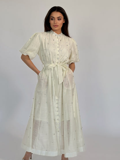 Rochie Carmen cu pietre
