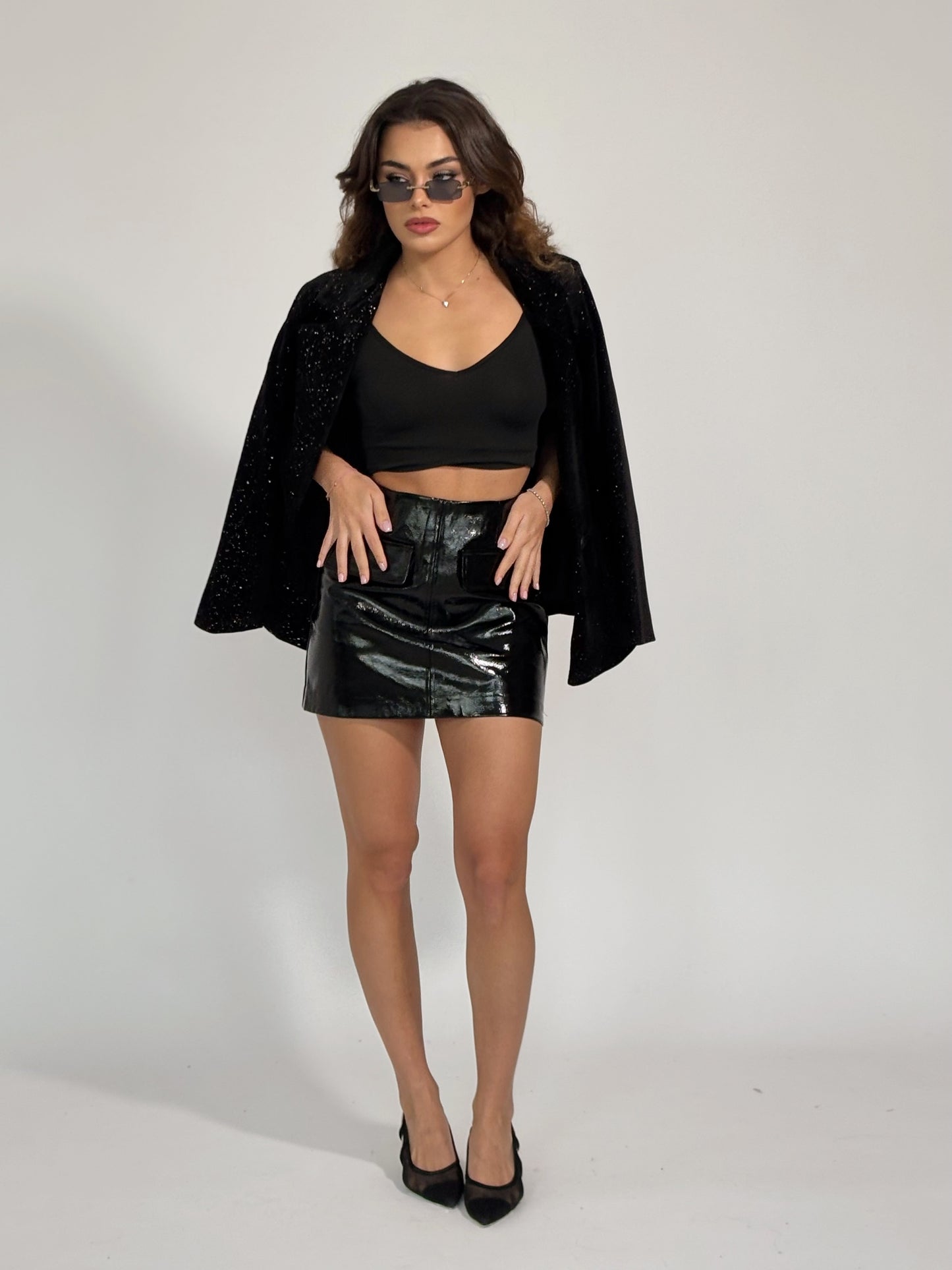 Блейзър с лъскав ефект Levina