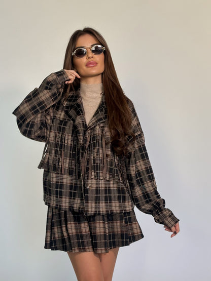 Комплект Makiata от пола-панталон и риза