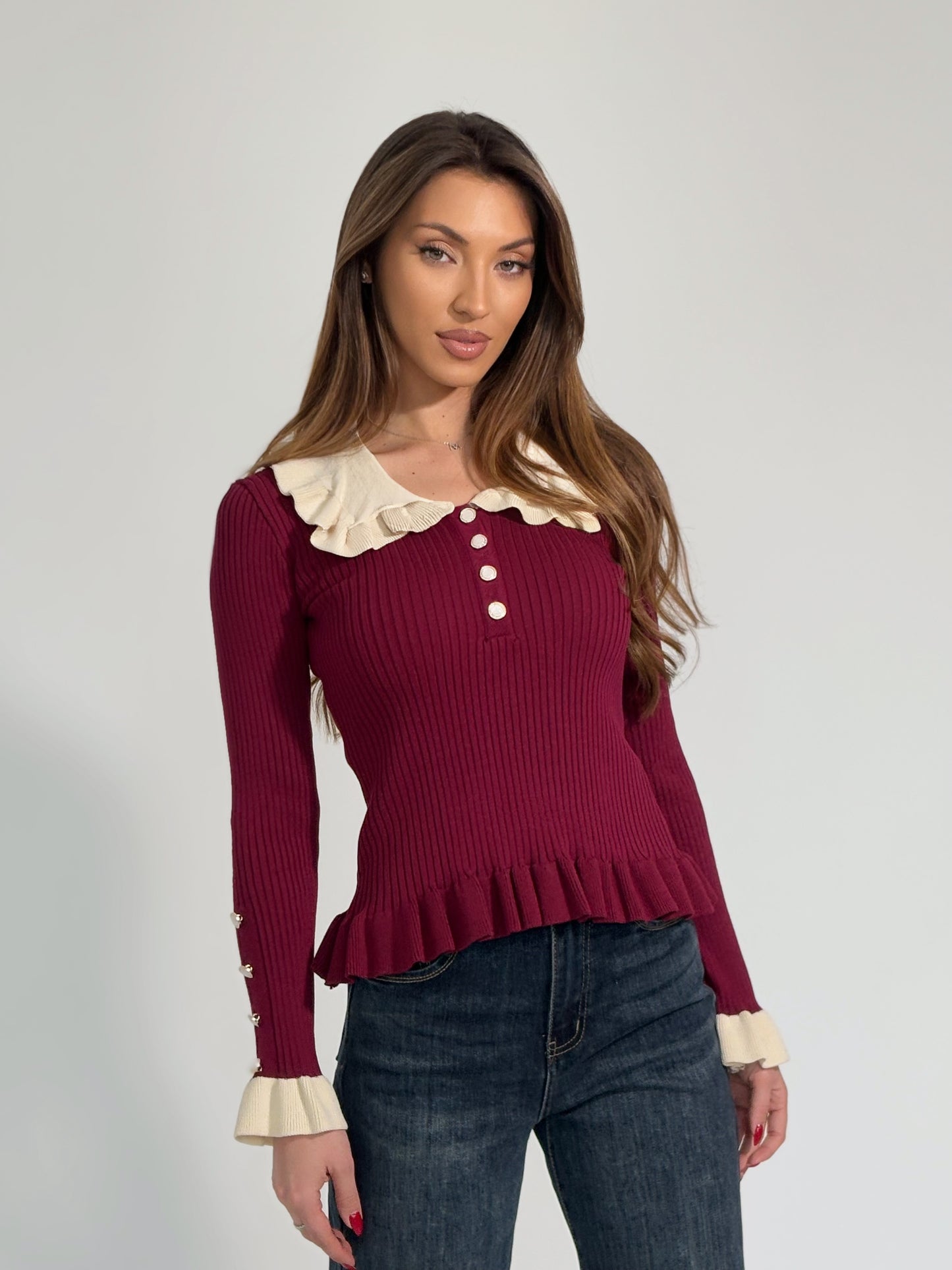 Блуза с яка Carlota