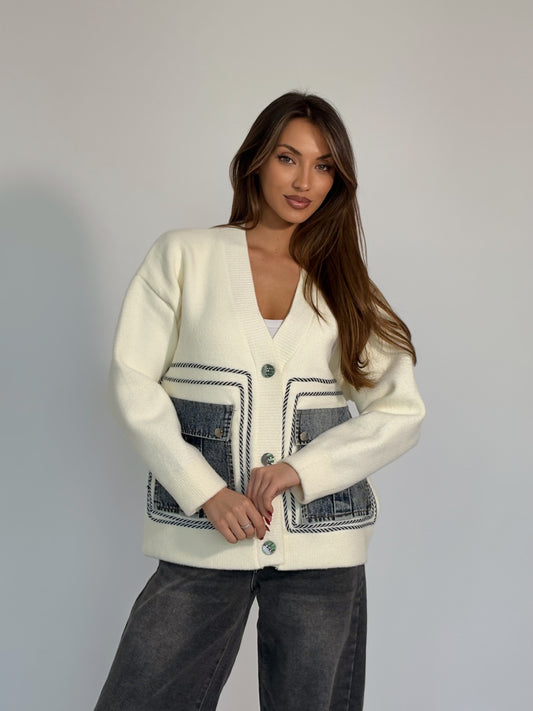 Жилетка с дънкови елементи Vell