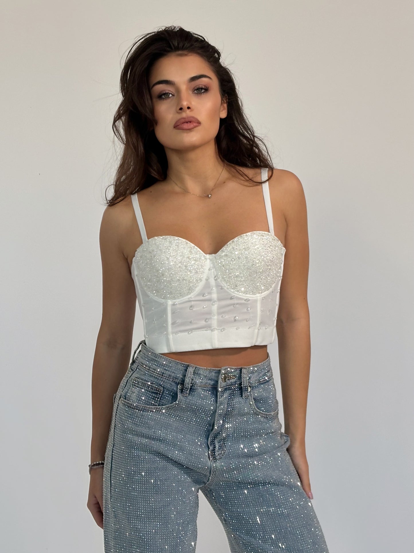 Бюстие Starts с кристали