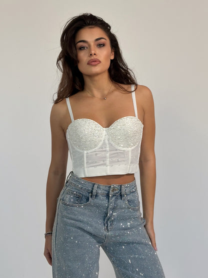 Бюстие Starts с кристали