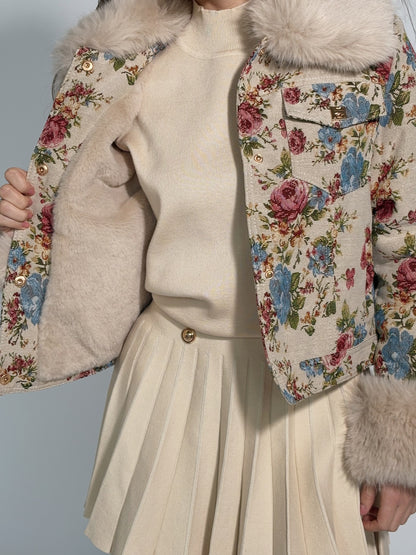 Яке Stellita с бродерия и пух