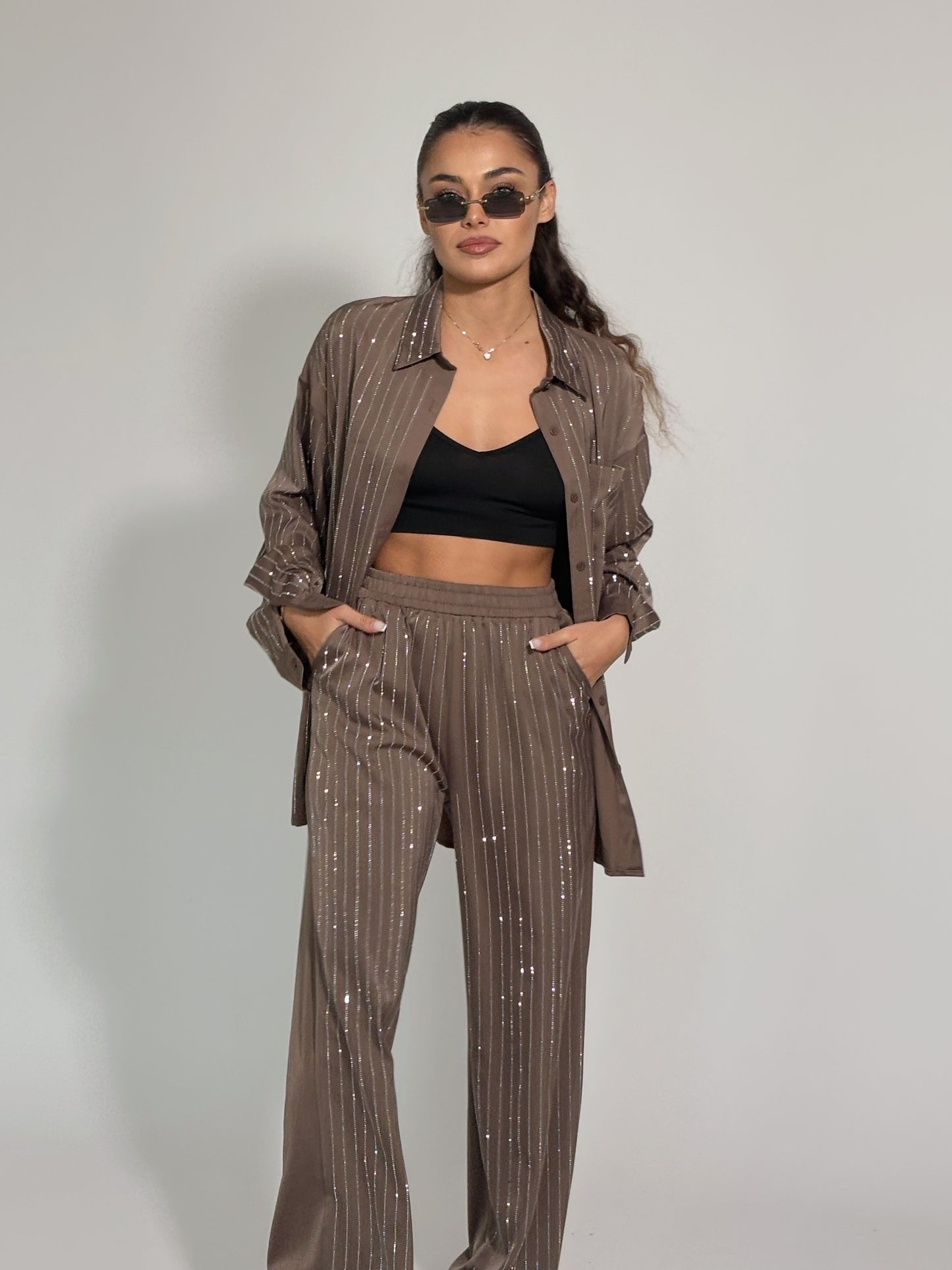 Сатенен комплект Riata с камъни