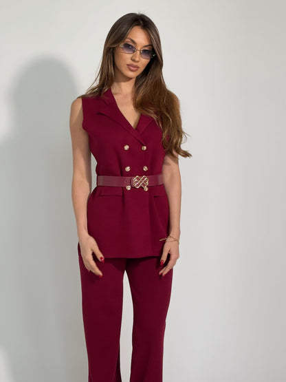 Комплект Radena от фино плетиво с колан