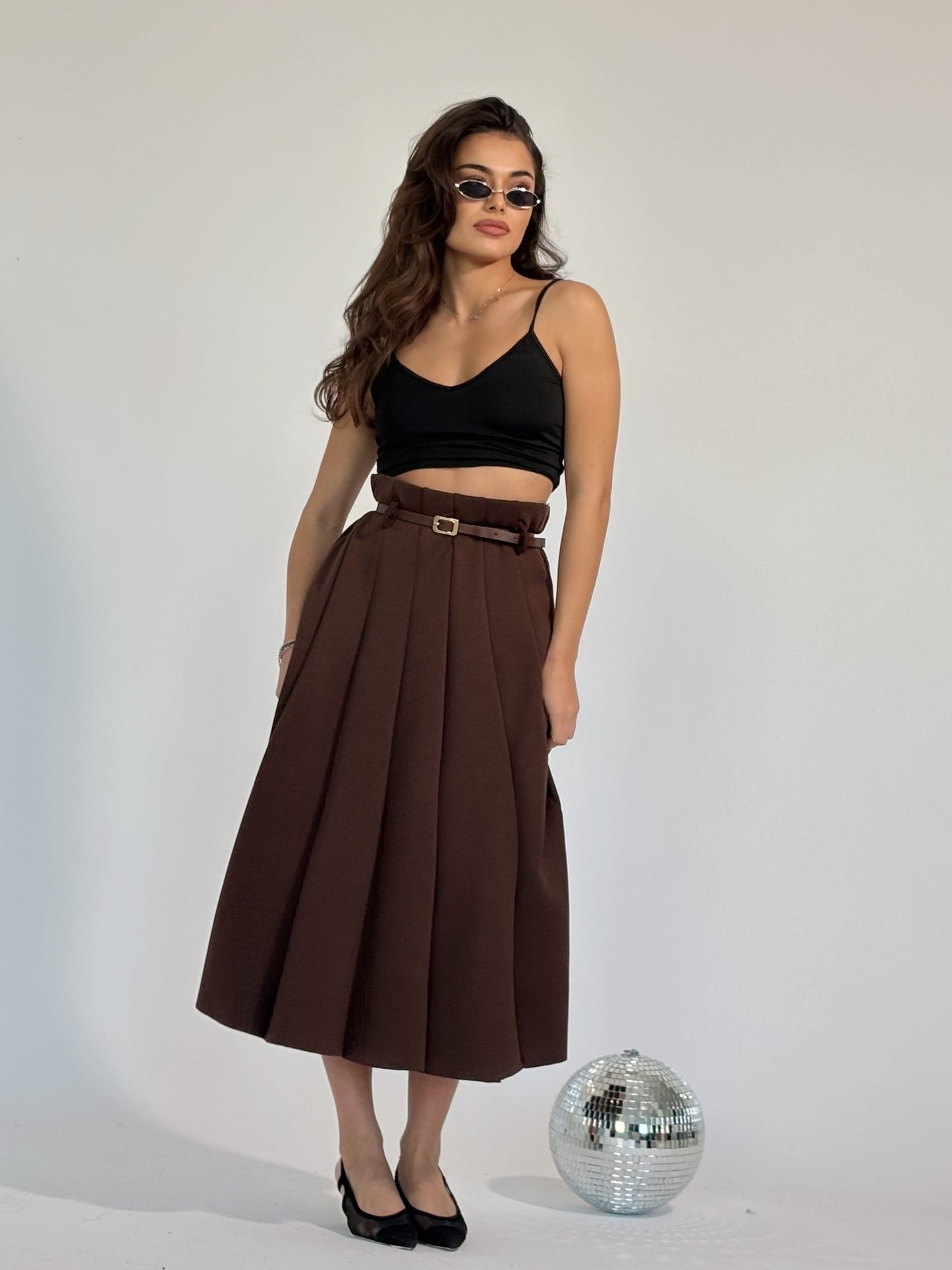 Миди пола с колан Amala