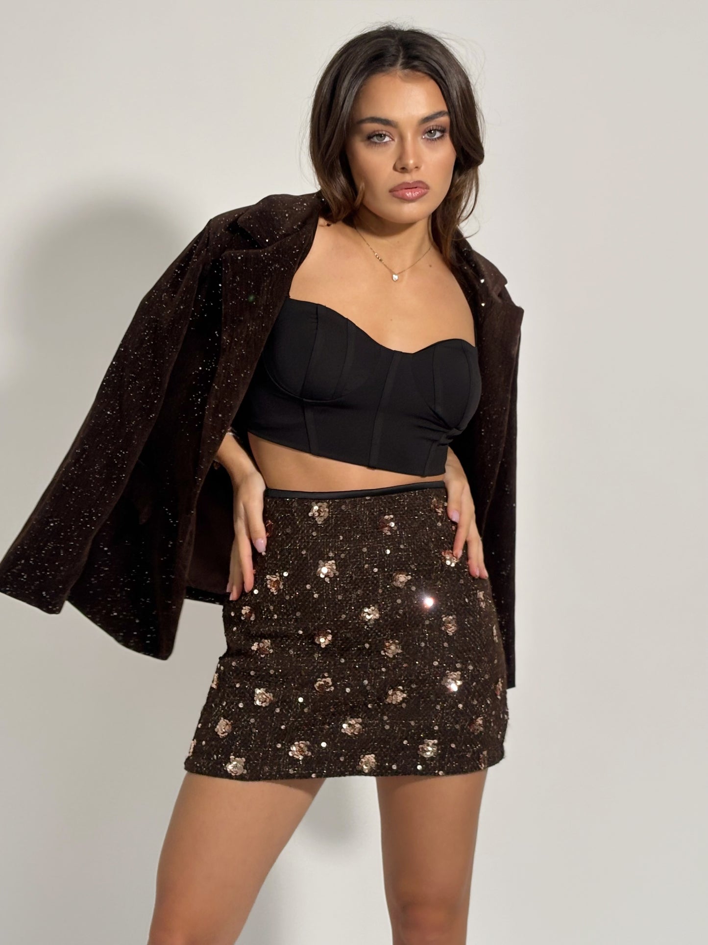 Блейзър с лъскав ефект Levina