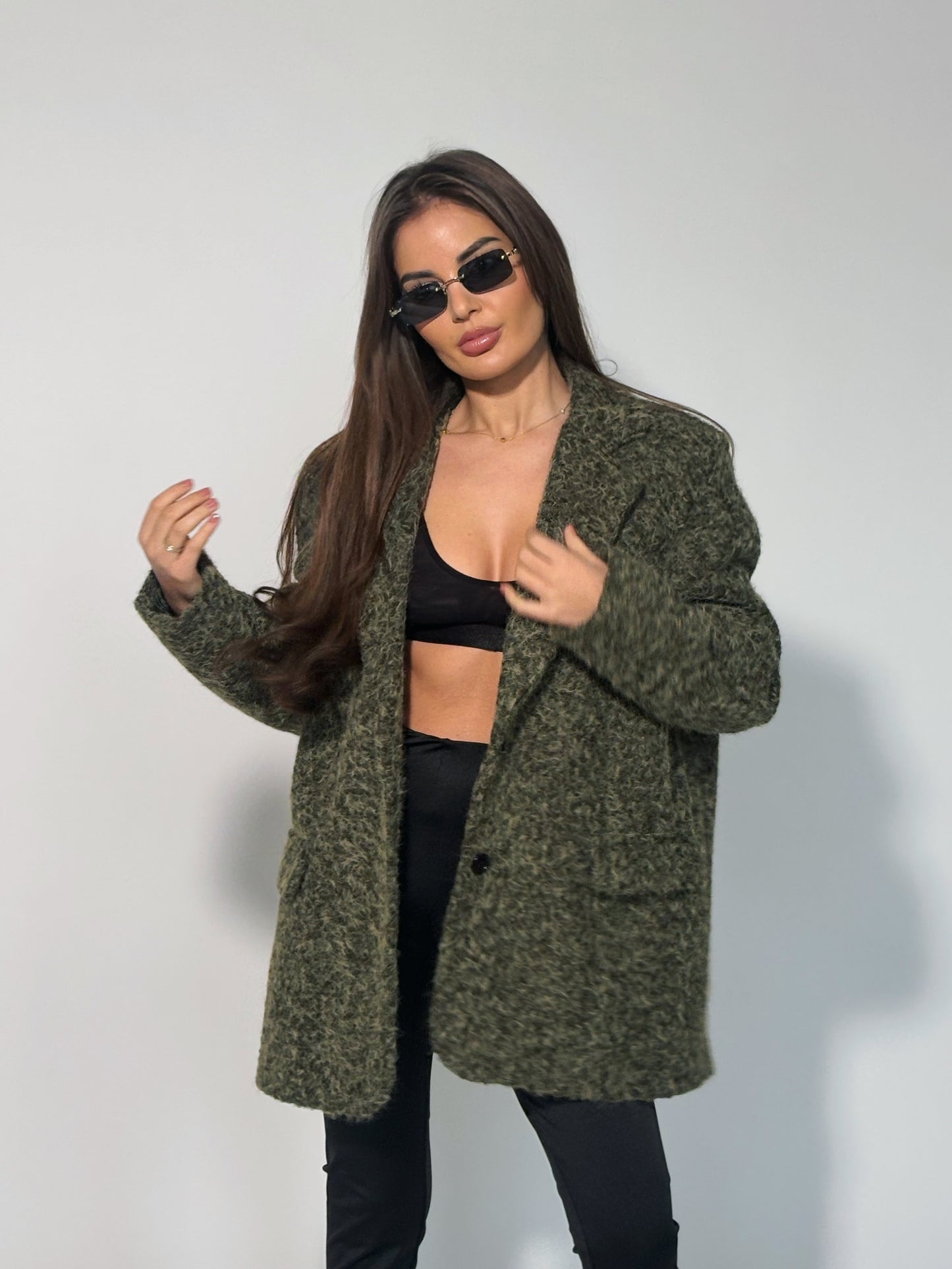 Блейзър Cocona от плътна материя