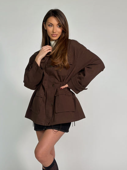 Тренчкот Amela със затягане в талията