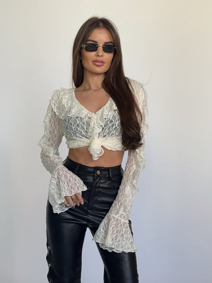 Дантелена блуза Venita