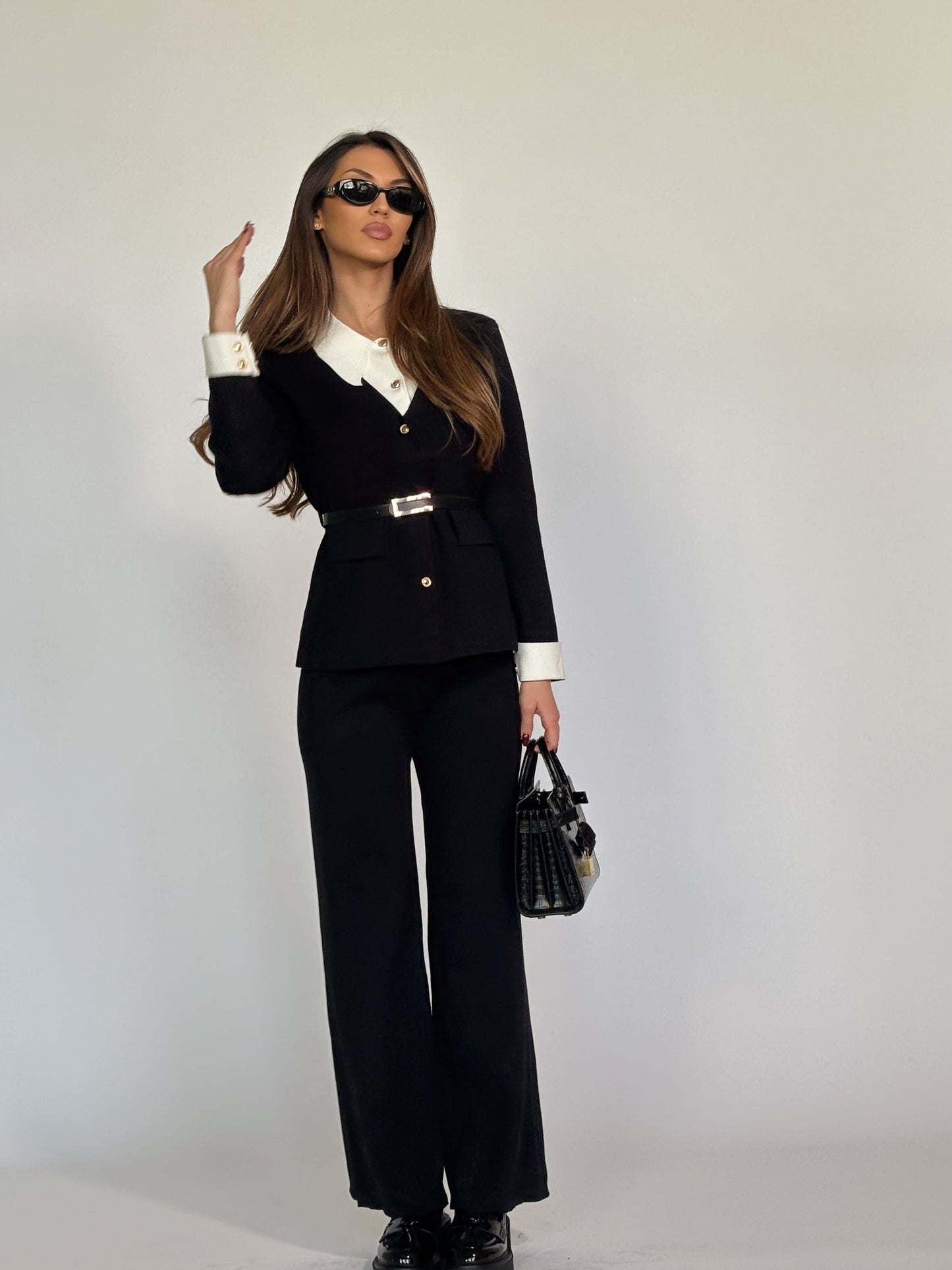 Комплект Bossy от фино плетиво с колан