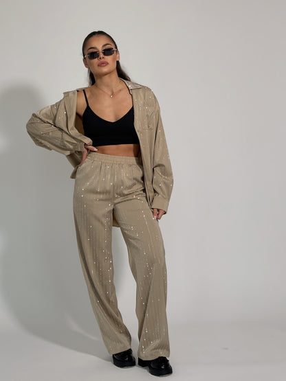 Сатенен комплект Riata с камъни