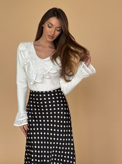 Блуза Vella с дантела