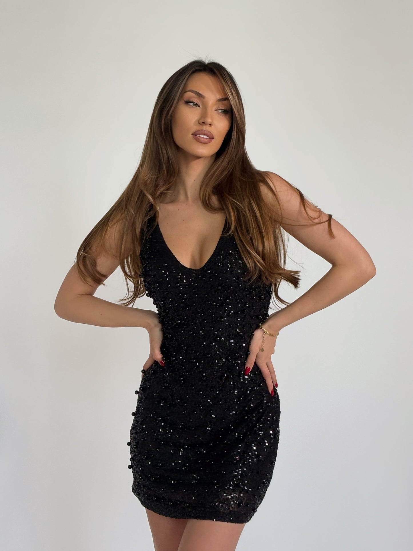 Рокля Pearl с перли