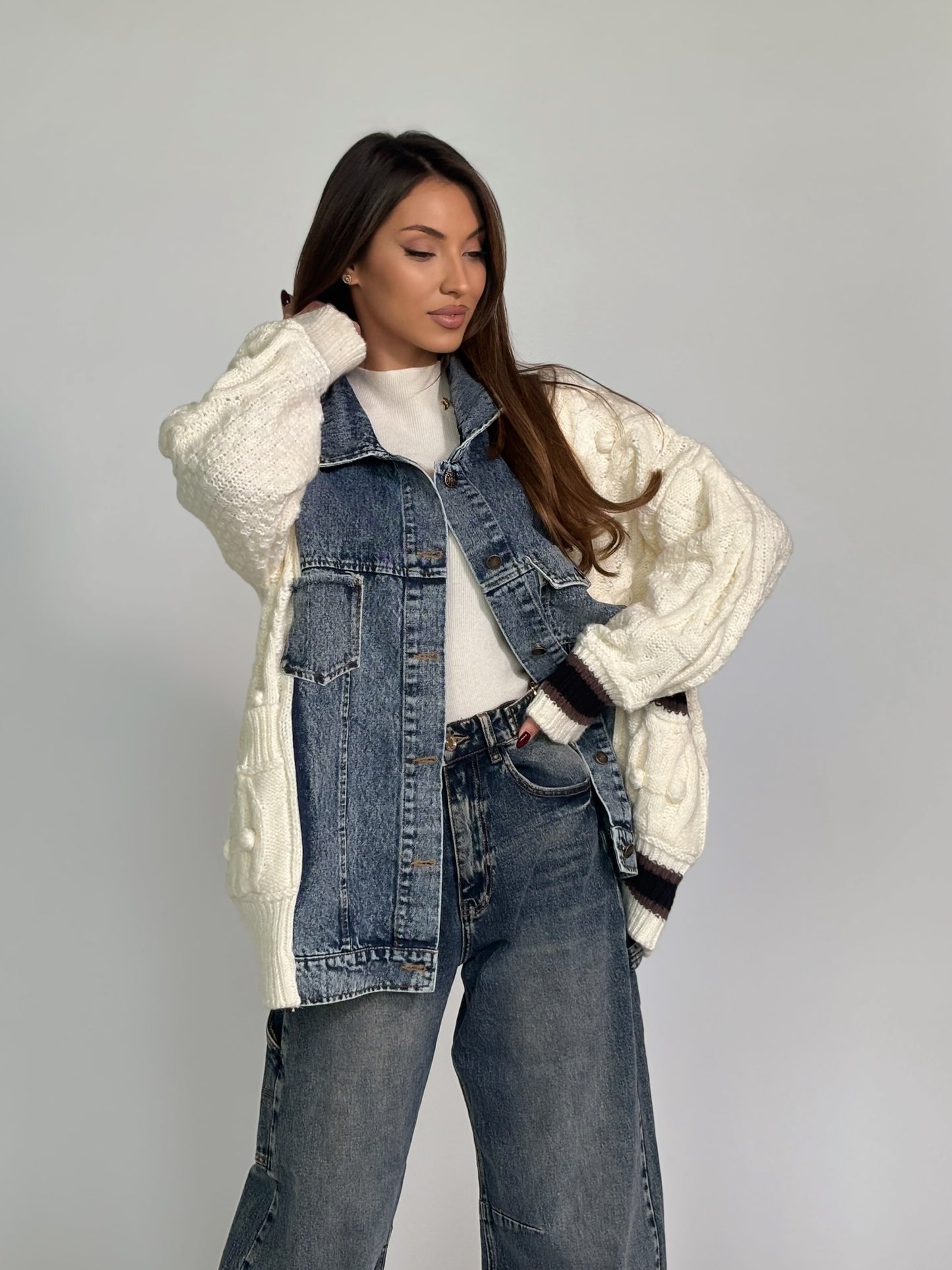 Жилетка с дънкови елементи Verina