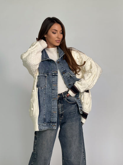 Жилетка с дънкови елементи Verina