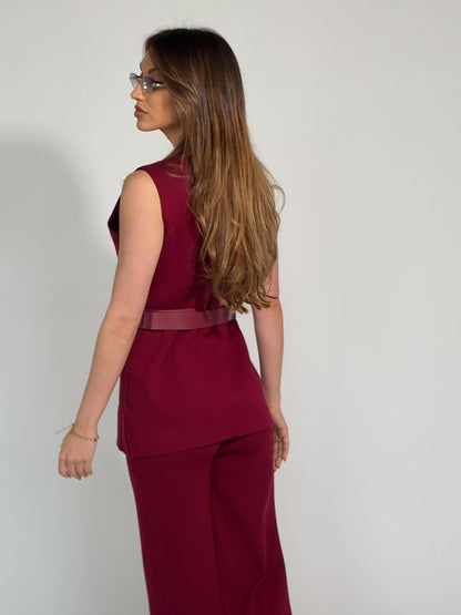 Комплект Radena от фино плетиво с колан