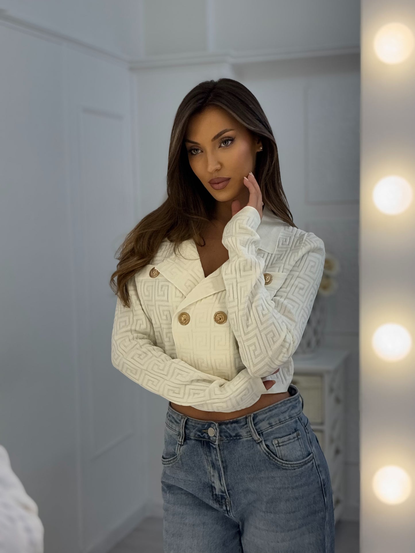 Fency cardigan with ornaments