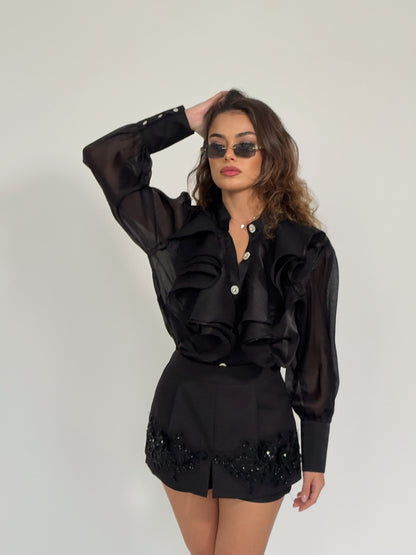 Пола-панталон Vanilla с цветя