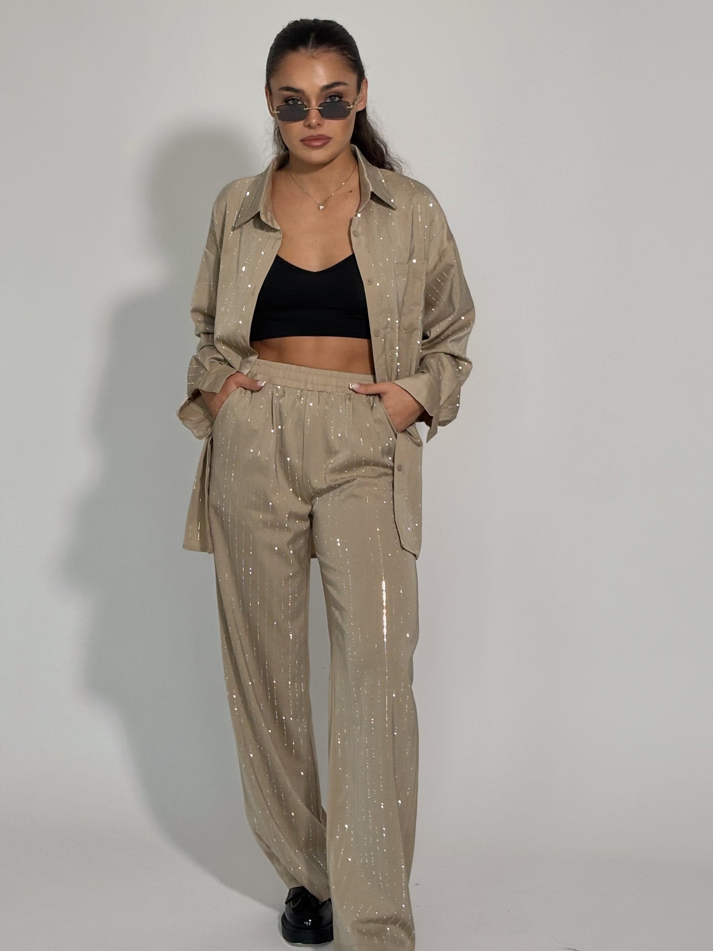 Сатенен комплект Riata с камъни