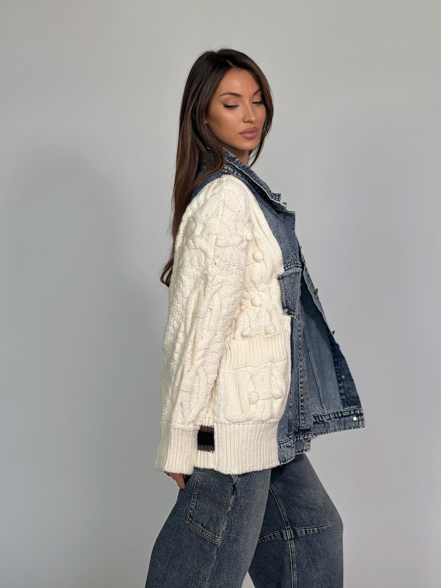 Жилетка с дънкови елементи Verina