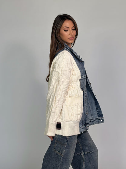 Жилетка с дънкови елементи Verina