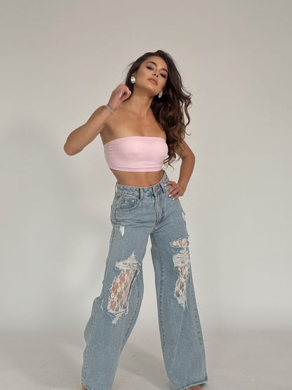 Jeans with lace Virginia