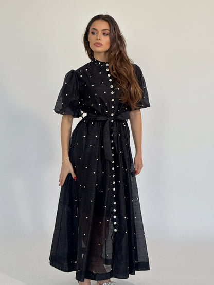 Rochie Carmen cu pietre