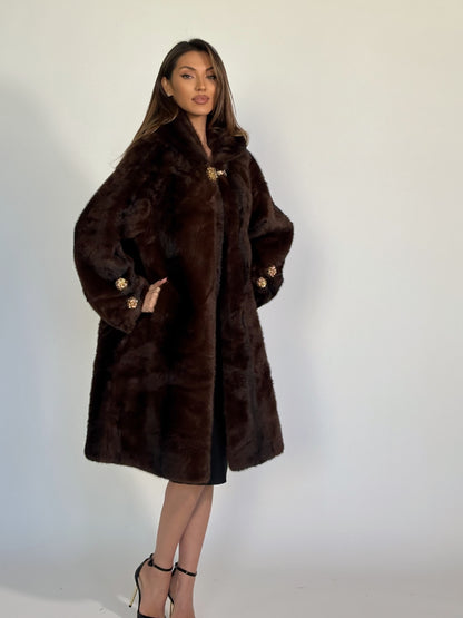 Палто с косъм Carolina