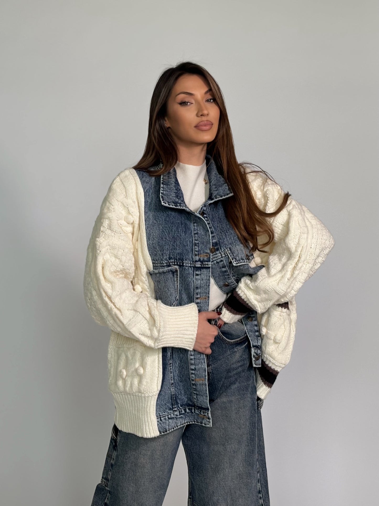 Жилетка с дънкови елементи Verina