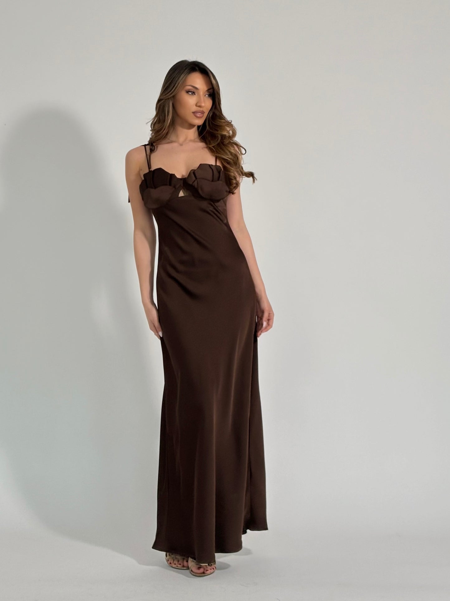 Сатенена рокля Dolchena