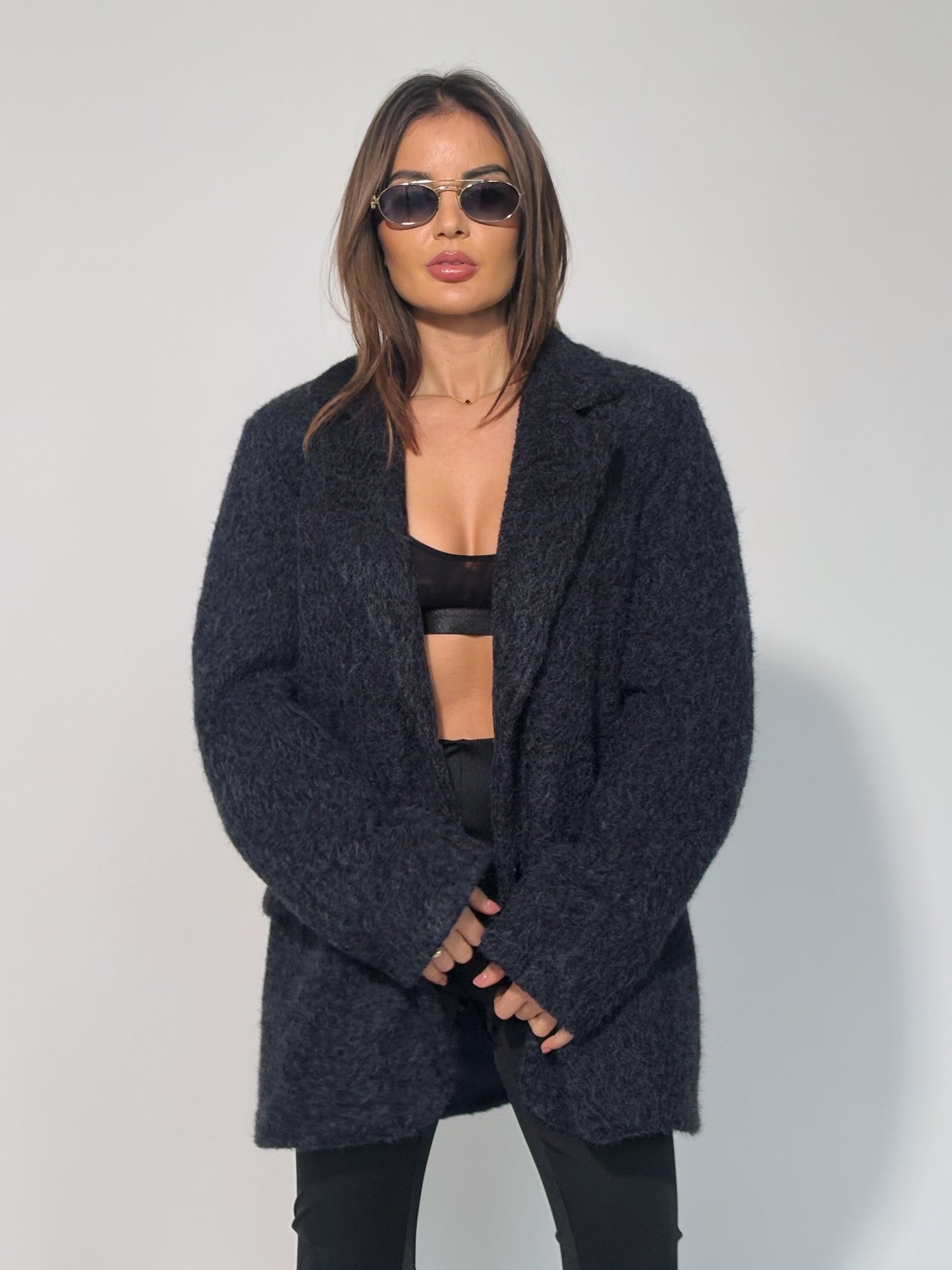 Блейзър Cocona от плътна материя