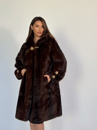 Палто с косъм Carolina