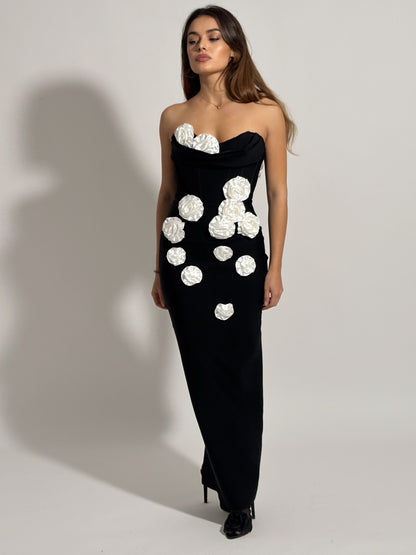 Бандажна рокля Emi с рози