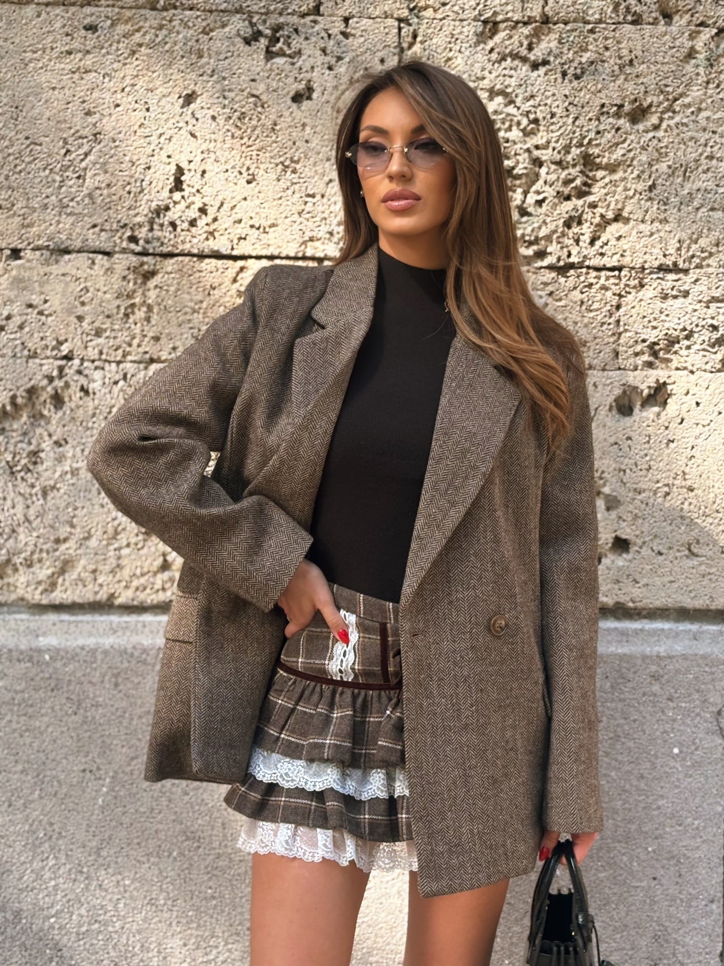 Оувърсайз блейзър Petit с вълна