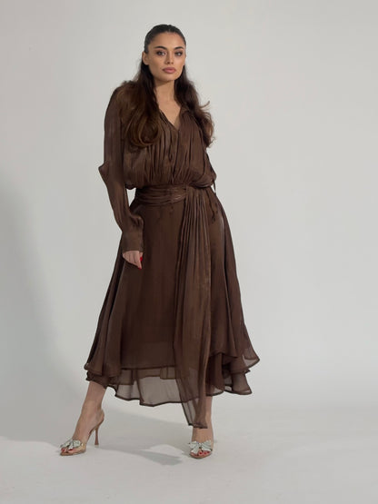 Rochie din satin Carmella
