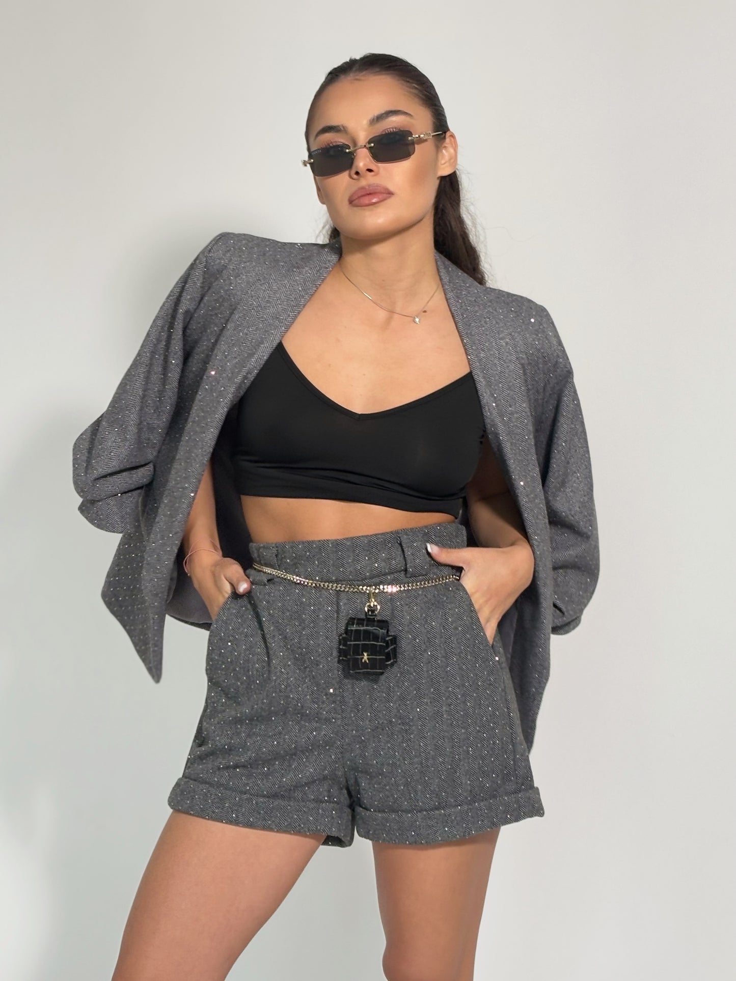 Вълнен комплект с камъни Torina