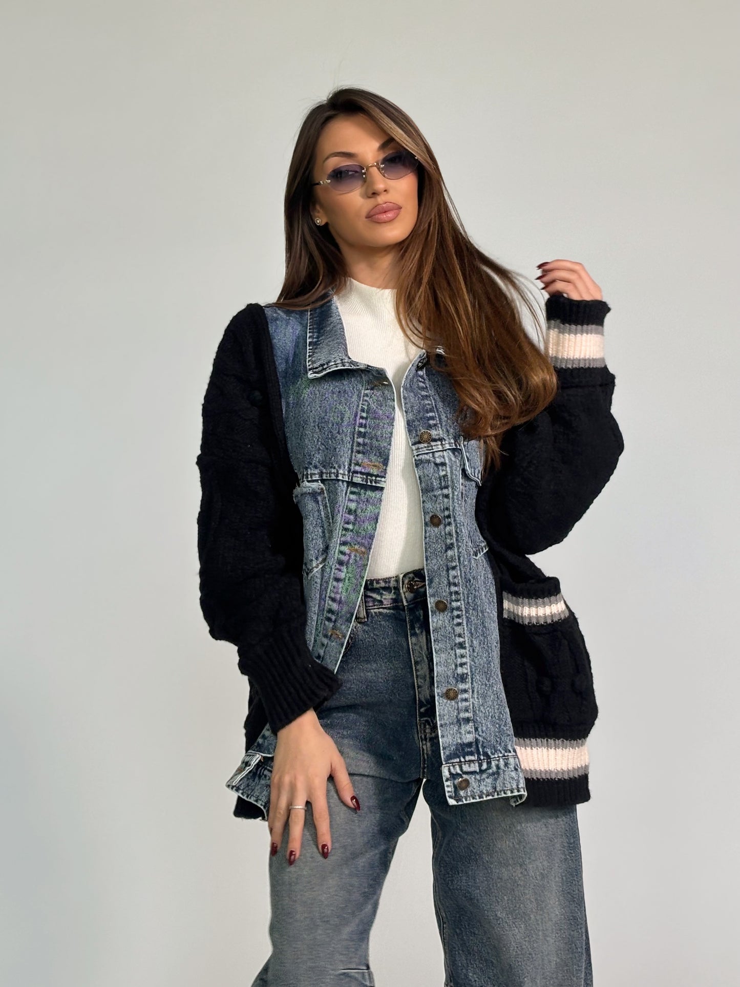 Жилетка с дънкови елементи Verina