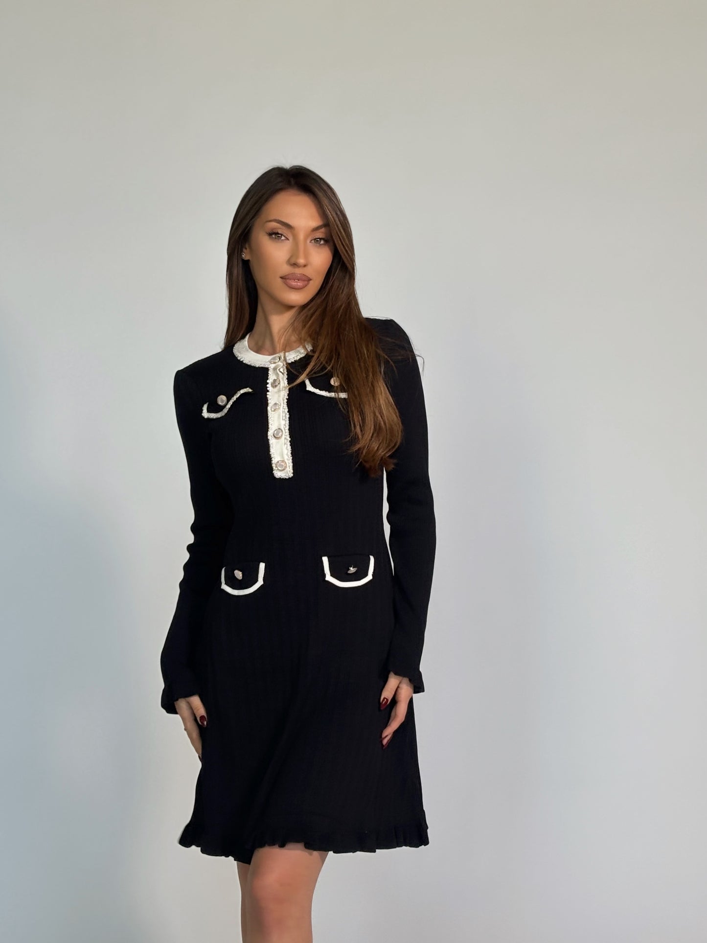 Рокля Relina от фино плетиво